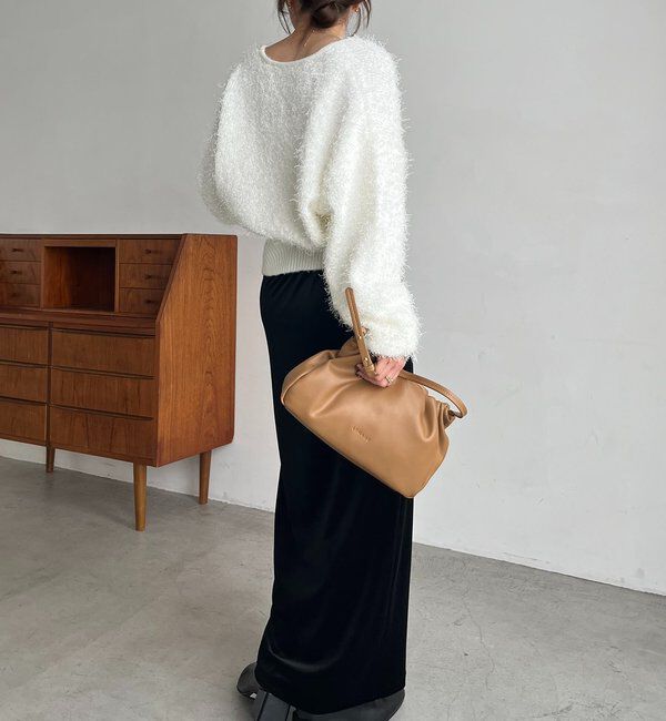  「フェザーラップカーディガン」|カーディガン|