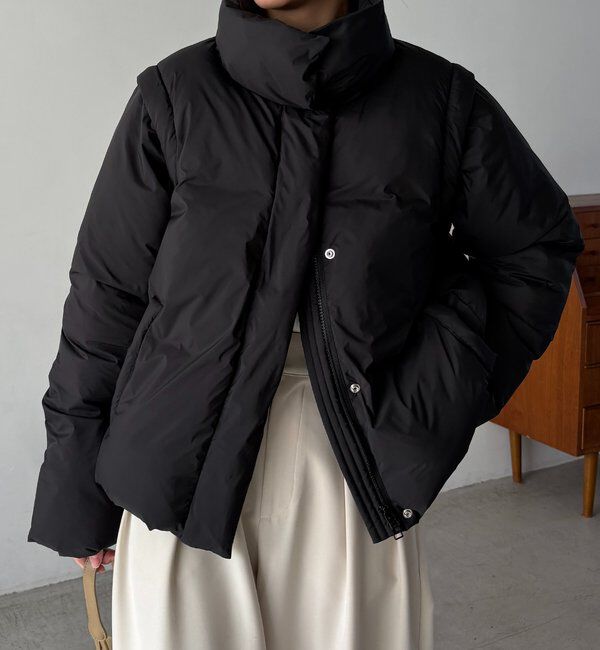  「【軽量/保温性◎】2WAY中綿パフジャケット」|その他|