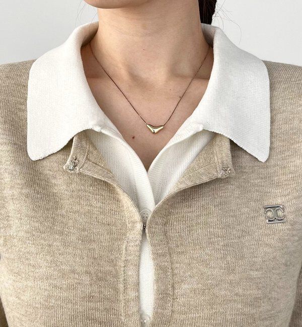  「レイヤードポロニットカーディガン」|カーディガン|