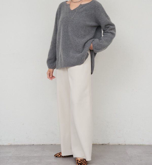  「ダブルクロスワイドパンツ」|チノ|