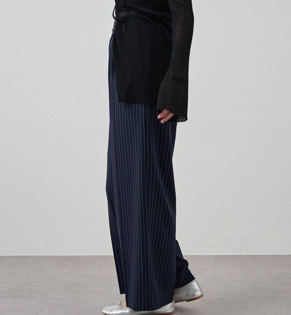  「《セットアップ着用可》ストライプウエストデザインパンツ」|チノ|