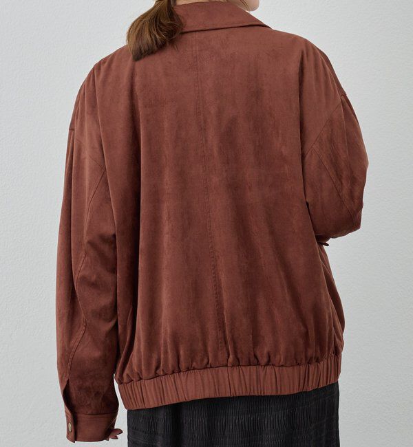  「《セットアップ着用可能》フェイクスウェードブルゾン」|ブルゾン・スタジャン|