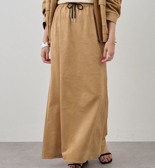  「《セットアップ着用可能》フェイクスウェードスカート」|スカート|