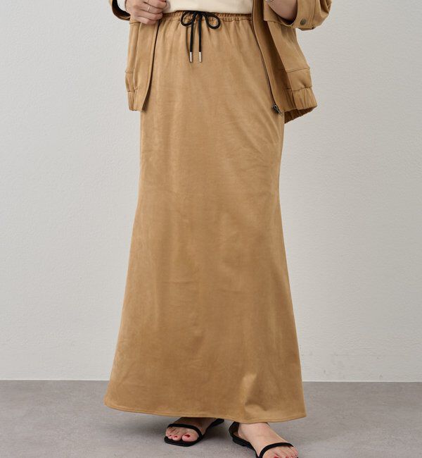  「《セットアップ着用可能》フェイクスウェードスカート」|スカート|