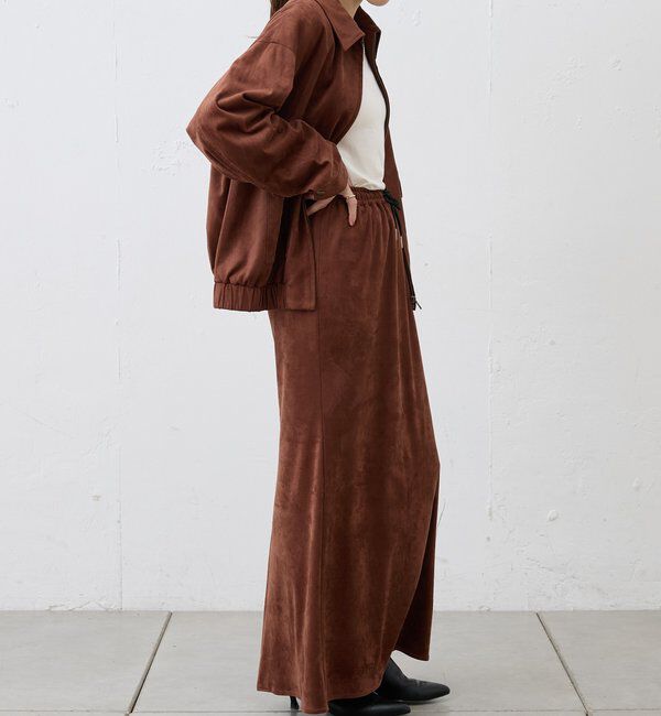  「《セットアップ着用可能》フェイクスウェードスカート」|スカート|