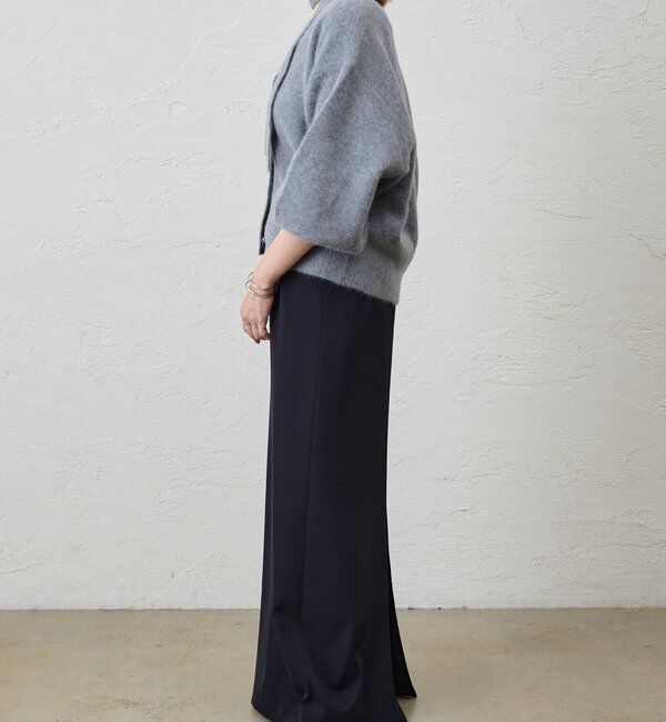  「ファーウールタイ付きカーディガン」|カーディガン|