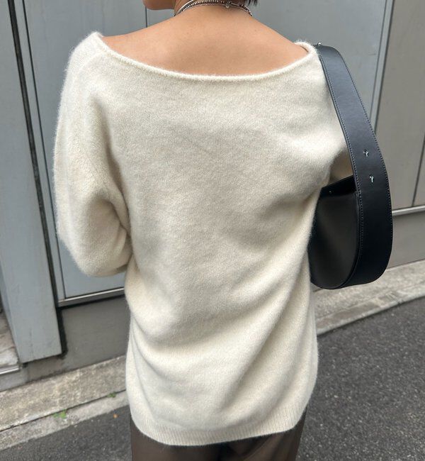  「ファーウールキーネックニット」|ニット・セーター|