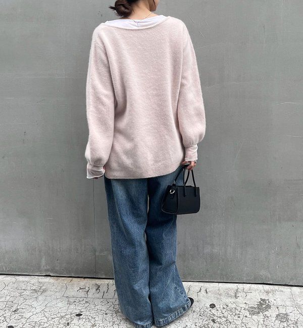  「ファーウールキーネックニット」|ニット・セーター|