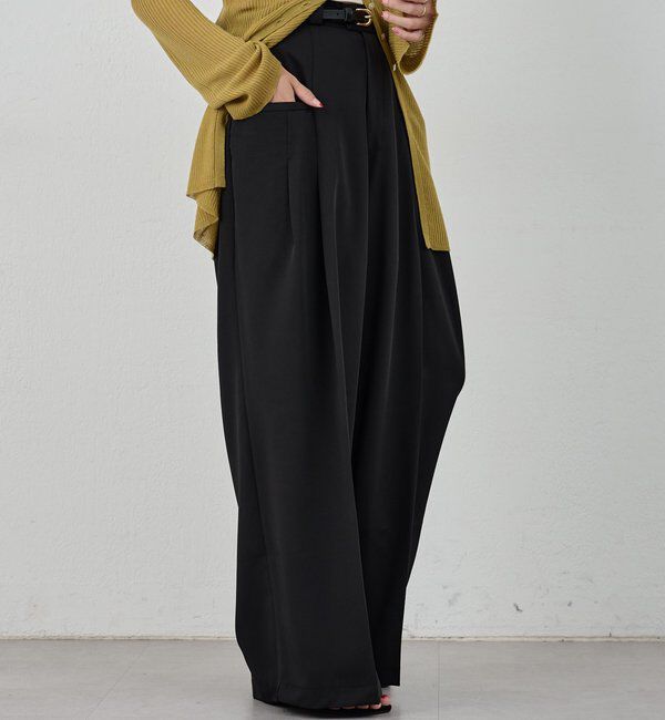  「ダブルポケットパンツ」|チノ|ブラック