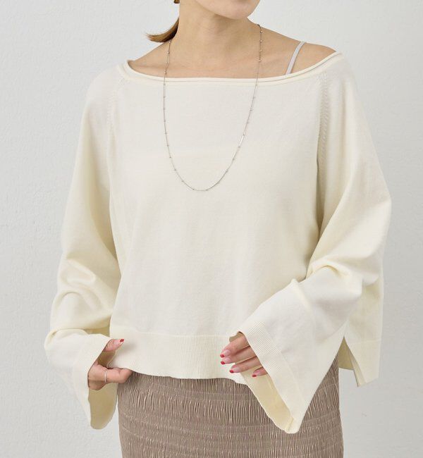  「クロップドルーズニット」|ニット・セーター|