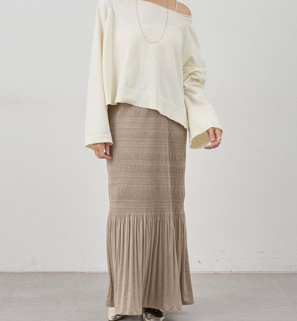  「クロップドルーズニット」|ニット・セーター|