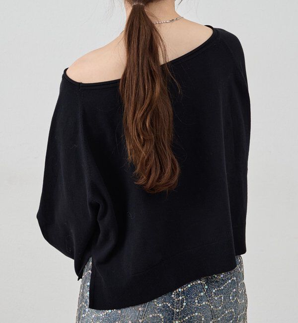  「クロップドルーズニット」|ニット・セーター|