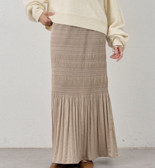 「プリーツマキシスカート」|スカート|