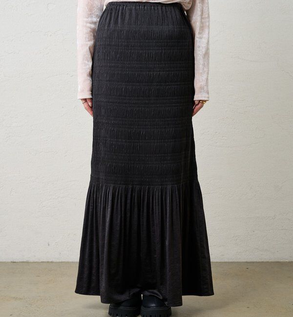  「プリーツマキシスカート」|スカート|