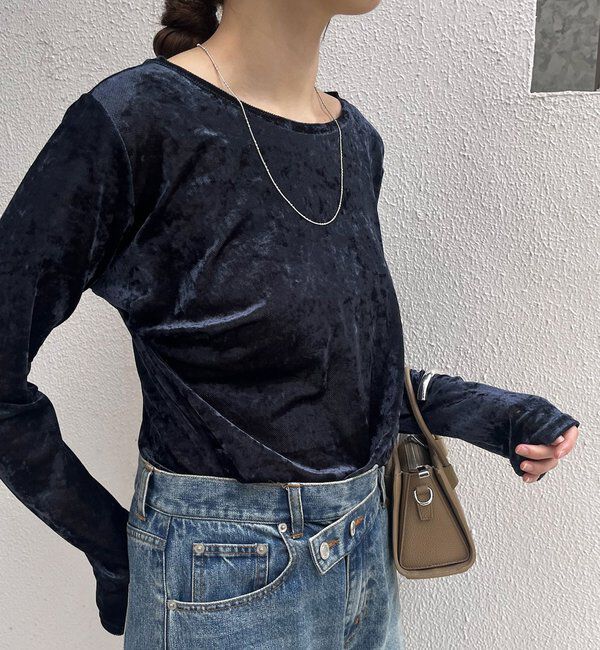  「シアーベロアトップス」|Tシャツ・カットソー|