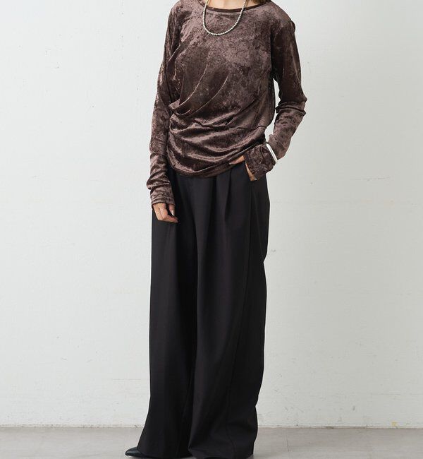  「シアーベロアトップス」|Tシャツ・カットソー|