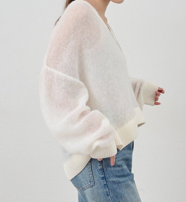  「レイヤードシアーニット」|ニット・セーター|