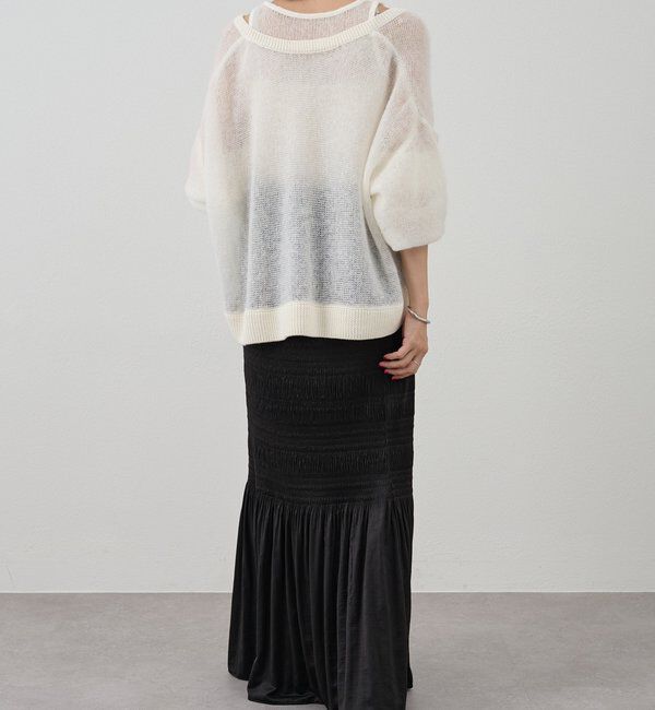  「レイヤードシアーニット」|ニット・セーター|