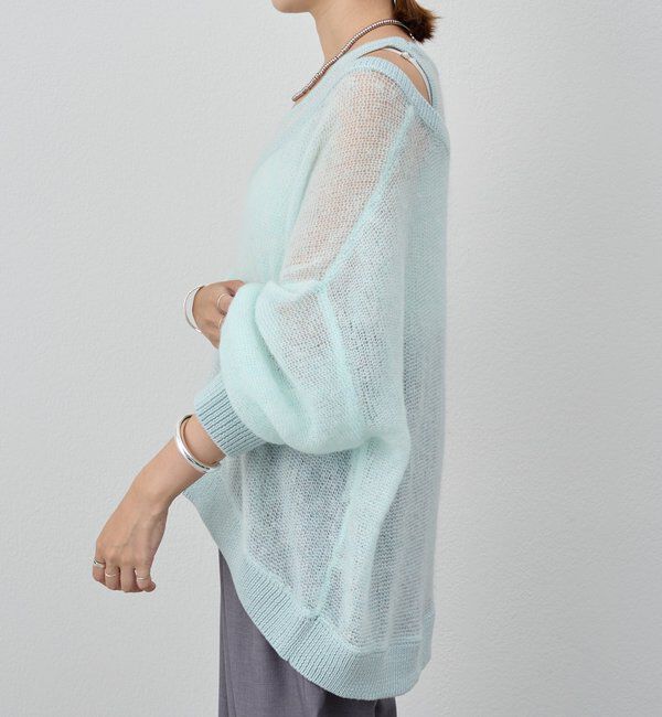  「レイヤードシアーニット」|ニット・セーター|