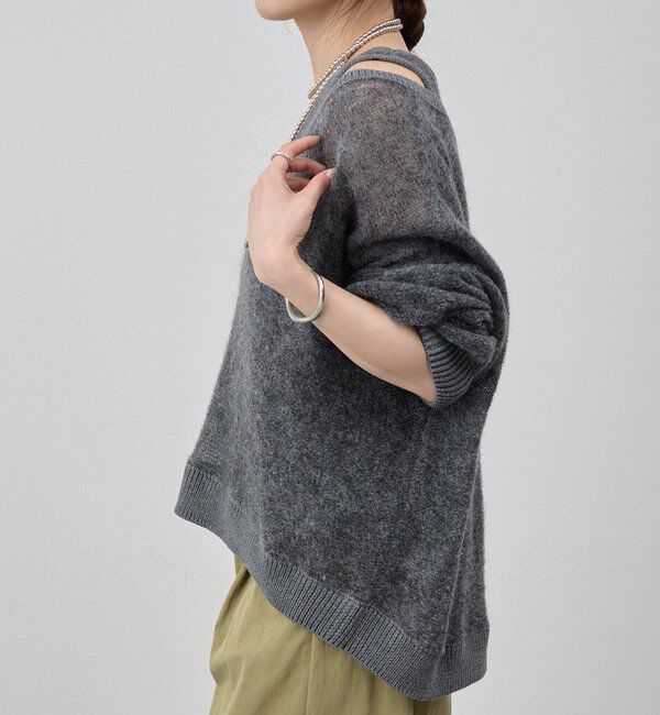  「レイヤードシアーニット」|ニット・セーター|