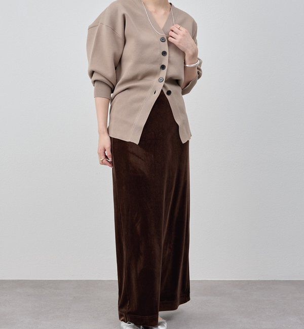  「【新色登場】【セットアップ対応】ベロアタイトスカート」|スカート|