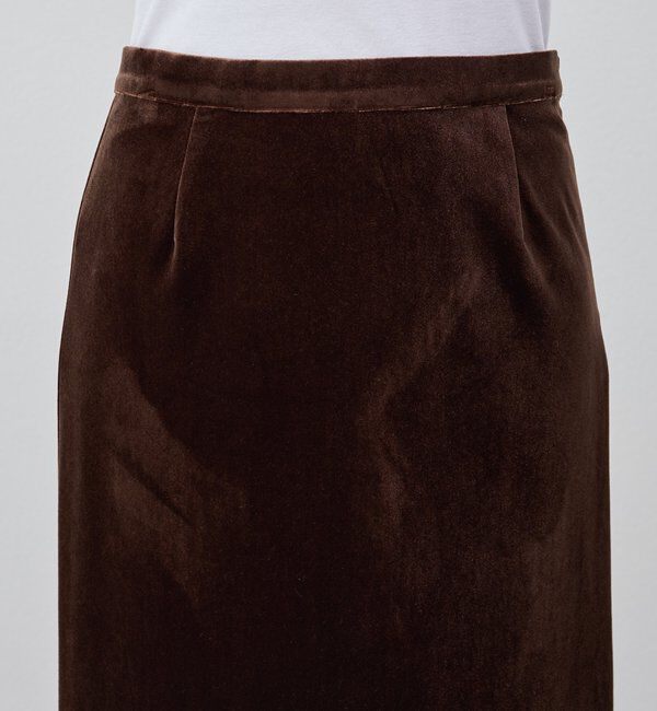  「【新色登場】【セットアップ対応】ベロアタイトスカート」|スカート|