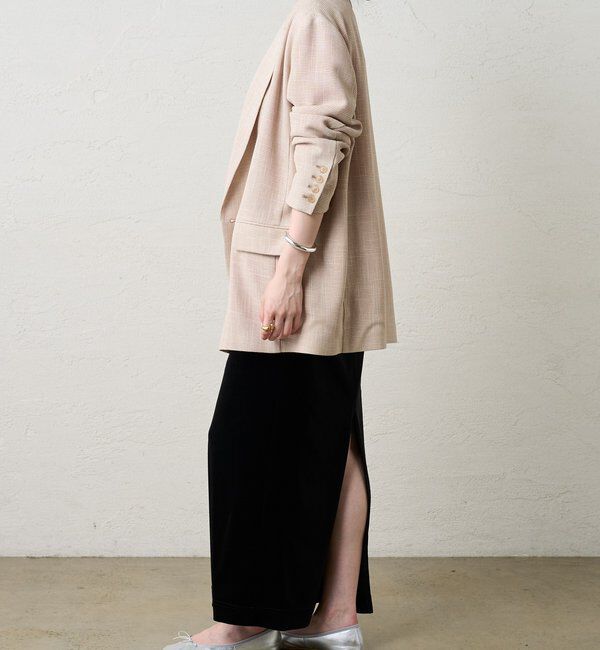  「【新色登場】【セットアップ対応】ベロアタイトスカート」|スカート|