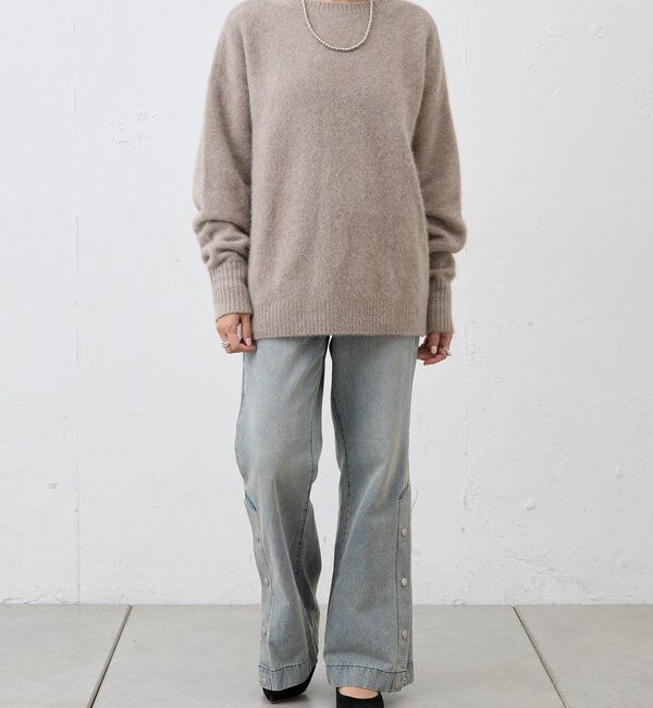 「サイドボタンデニム」|デニム|