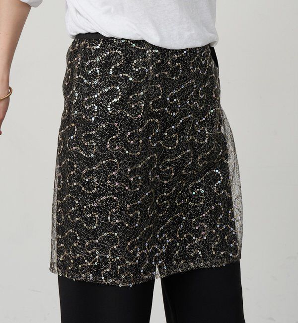  「スパンコールラップスカート」|スカート|
