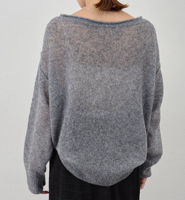  「《インフルエンサー@kanako_ikiコラボ》シアーウールプルオーバー」|ニット・セーター|