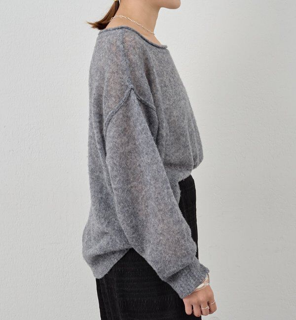  「《インフルエンサー@kanako_ikiコラボ》シアーウールプルオーバー」|ニット・セーター|