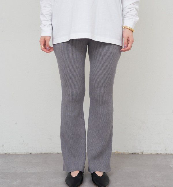  「ニットレイヤードパンツ」|チノ|
