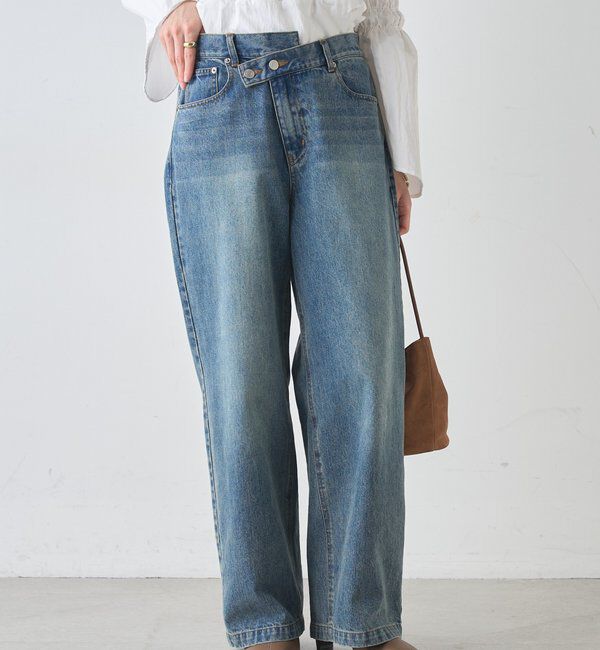  「ウエストデザインデニム」|デニム|ブルー