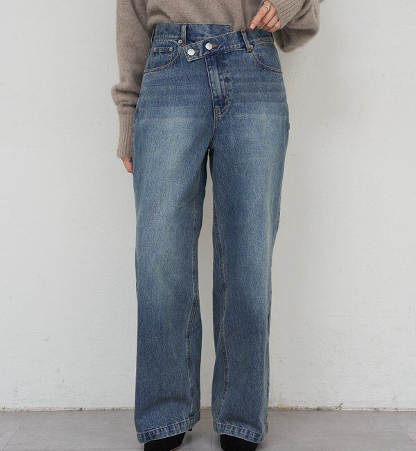  「ウエストデザインデニム」|デニム|