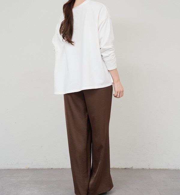  「サイドスリットオフショルスウェット」|Tシャツ・カットソー|