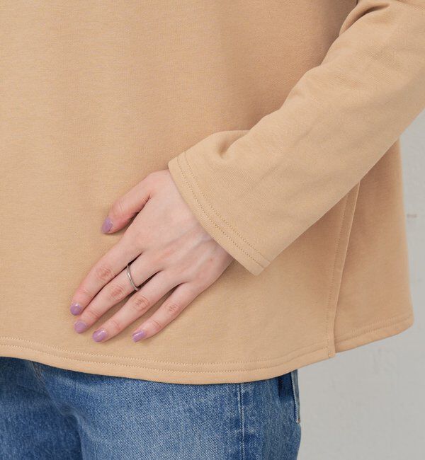  「サイドスリットオフショルスウェット」|Tシャツ・カットソー|