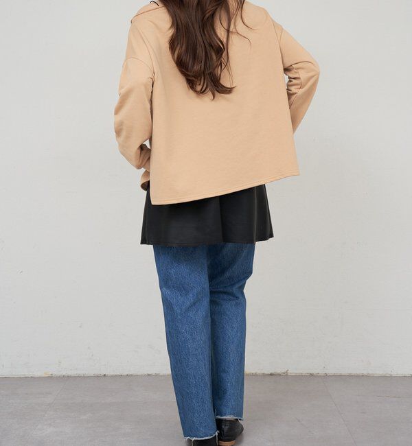  「サイドスリットオフショルスウェット」|Tシャツ・カットソー|