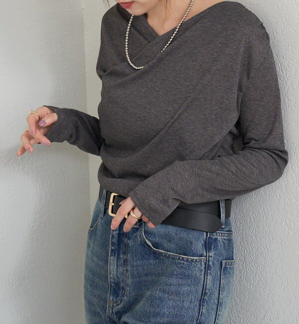  「カシュクールカットソー」|Tシャツ・カットソー|