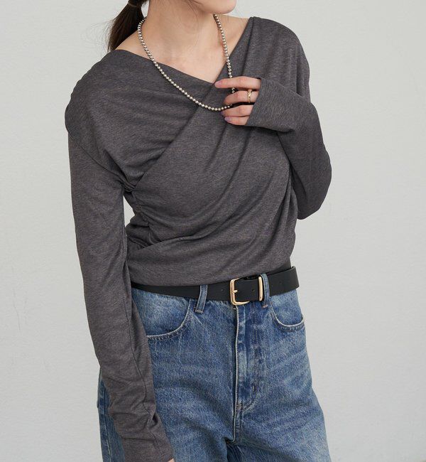  「カシュクールカットソー」|Tシャツ・カットソー|