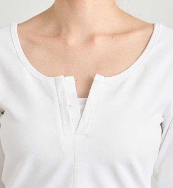  「フロントホックロンtee」|Tシャツ・カットソー|