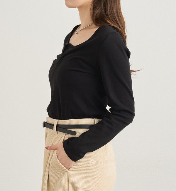  「フロントホックロンtee」|Tシャツ・カットソー|