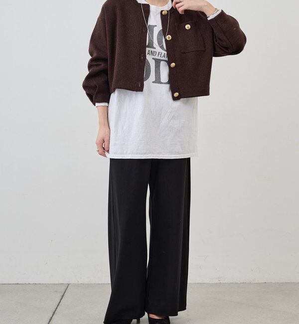  「ラメニットカーディガン」|カーディガン|