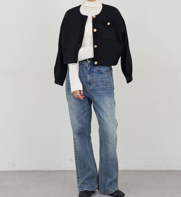  「ラメニットカーディガン」|カーディガン|