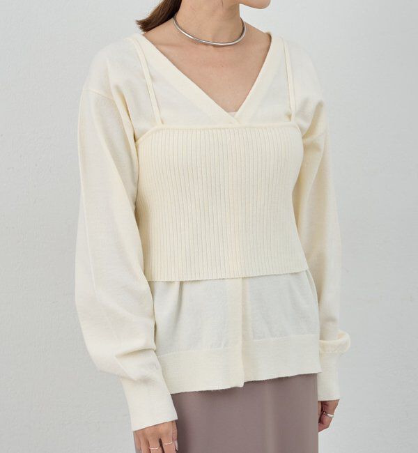  「ビスチェセットカーディガン」|カーディガン|