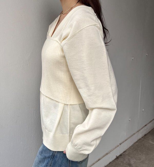  「ビスチェセットカーディガン」|カーディガン|