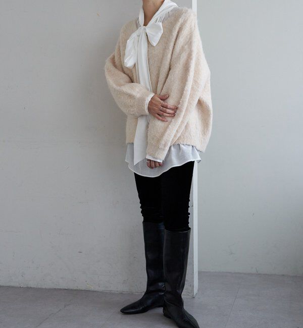  「【4色展開】【着映えニット】シャギーＶネックプルオーバー」|ニット・セーター|