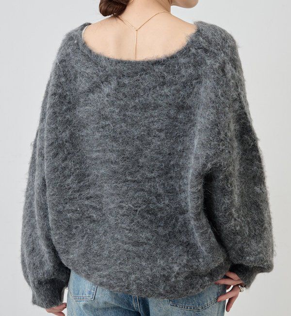  「【4色展開】【着映えニット】シャギーＶネックプルオーバー」|ニット・セーター|