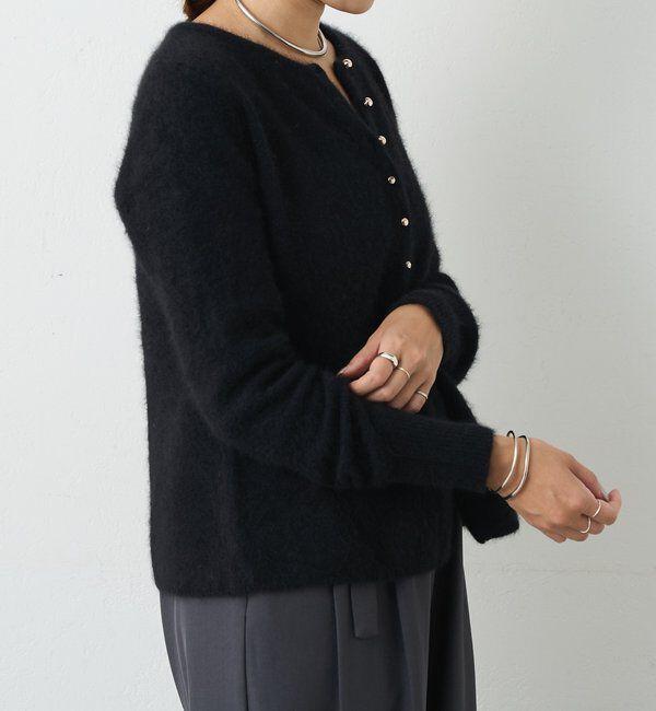  「ラクーンペプラムカーディガン」|カーディガン|