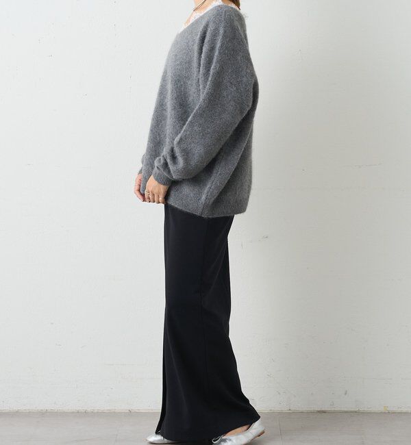  「レースＶネックウールニット」|ニット・セーター|