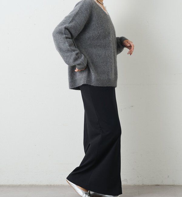  「レースＶネックウールニット」|ニット・セーター|